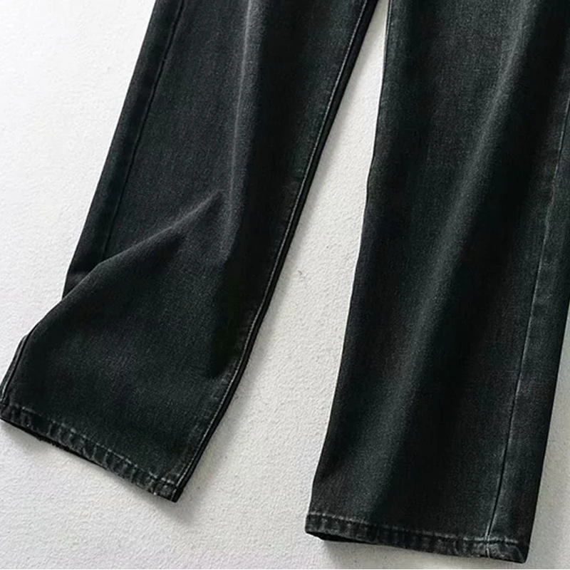

Jeans Woman Straight Pants Vintage High Waist Belt Jeans Pantalon Vetement Taille Haute Femme Spodnie Damskie