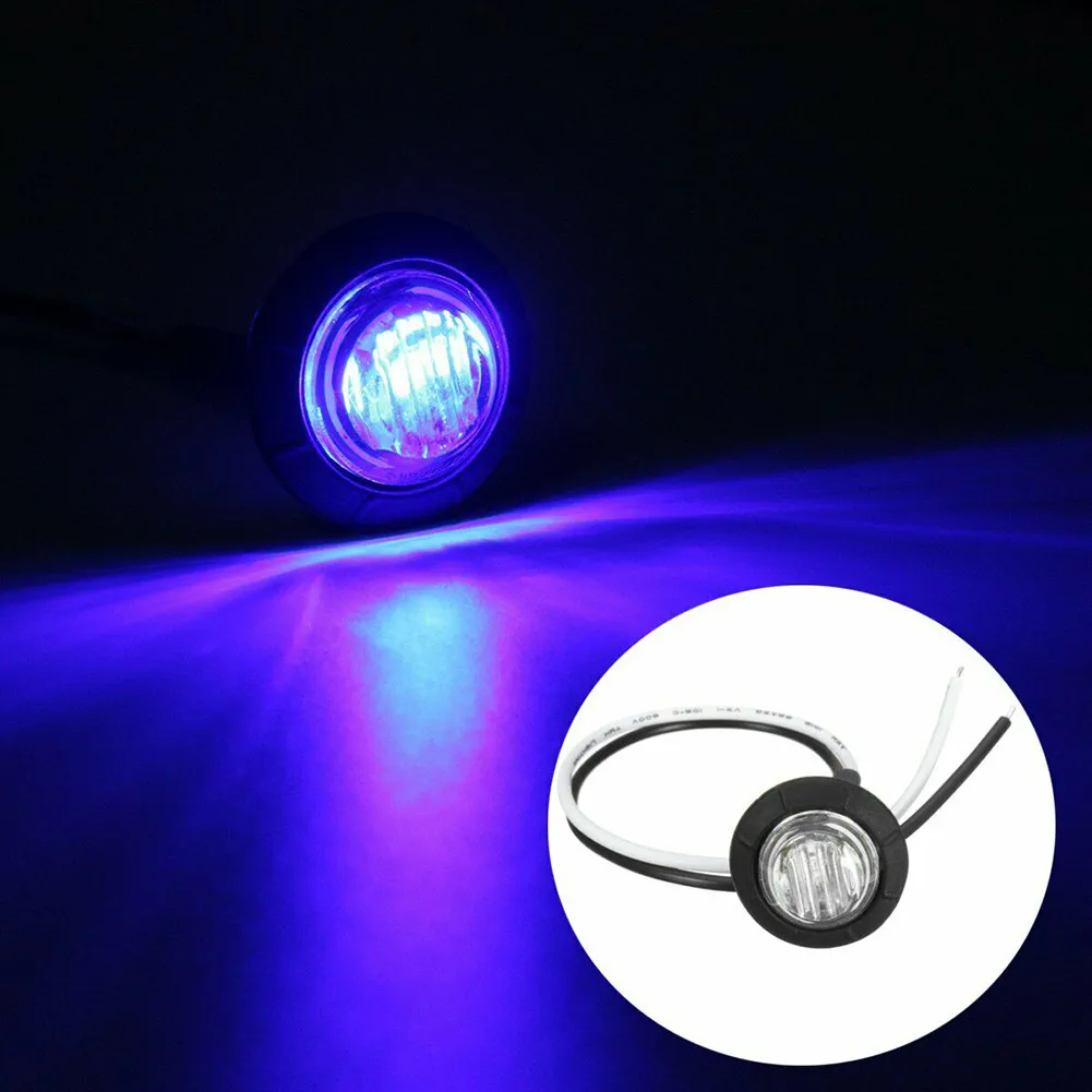 

Lamp Marker Lights LED Round Mini Rear Side Truck Waterproof 12V 1W Bullet