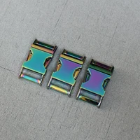10 pieces 20mm rainbow metal detach buckle use for sports bags students bags luggage travel buckle accessories