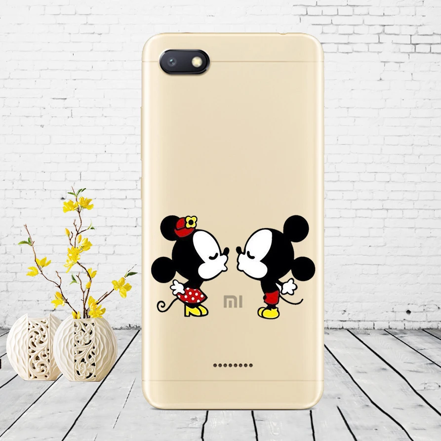 D25 Силиконовый чехол для xiaomi redmi 6a защитный чехол Мягкий ТПУ чехол для телефона Чехлы для xiaomi redmi 6A чехол бампер 6a Coque - Color: D25