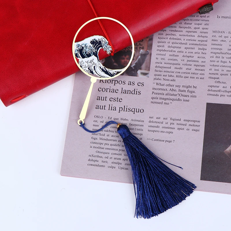 1 шт. металлическая закладка для серфинга веера элегантная Литературная