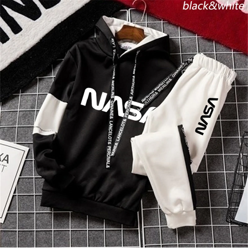 

2021 New Spring Autumn Tracksuit Men Two Pieces Sets Sportswear Jacket Casual Warm Hoodies and Sweatpants Sweatsuit Jogging Suit