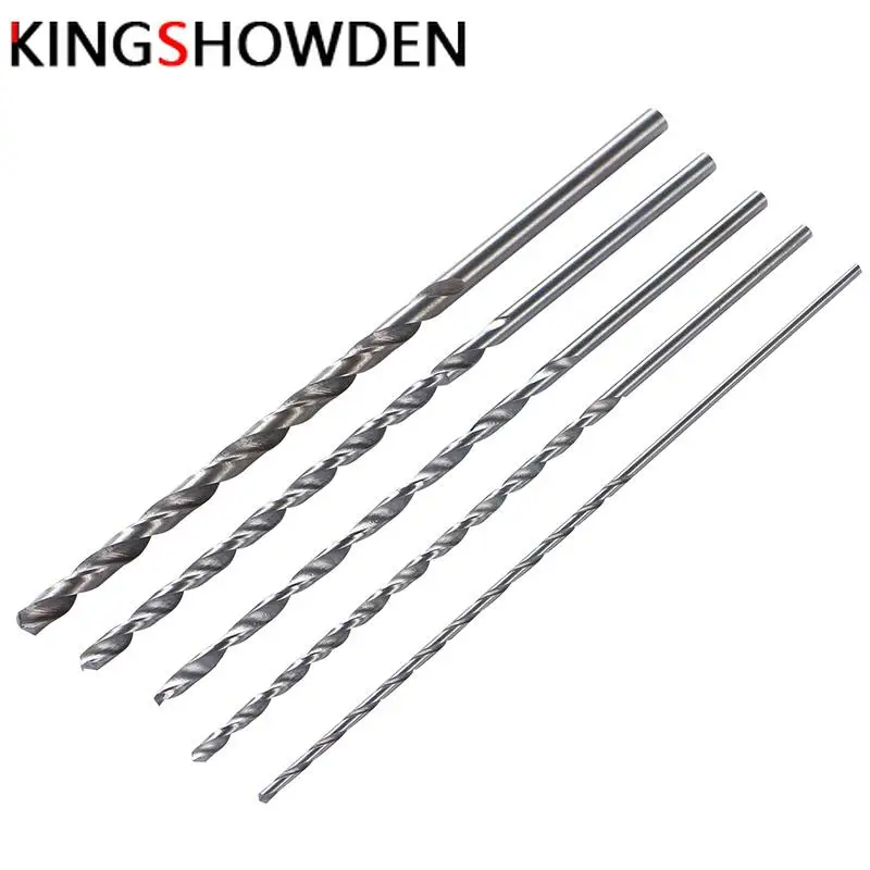 

5pcs 150mm Extra Long HSS Auger Twist Drill Bit Set 2/3/3.5//5mm Diameter Straight Shank Drill Bits for Electric Drills