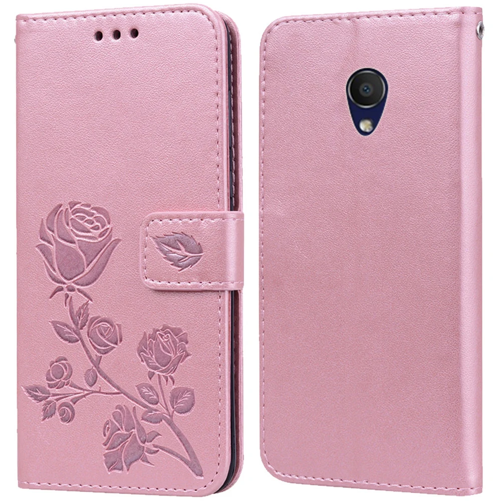 Роскошный кожаный чехол книжка для Alcatel 1X 2018 5059A 5059D 5059X 5059Y 2019 5008Y бумажник с розой и