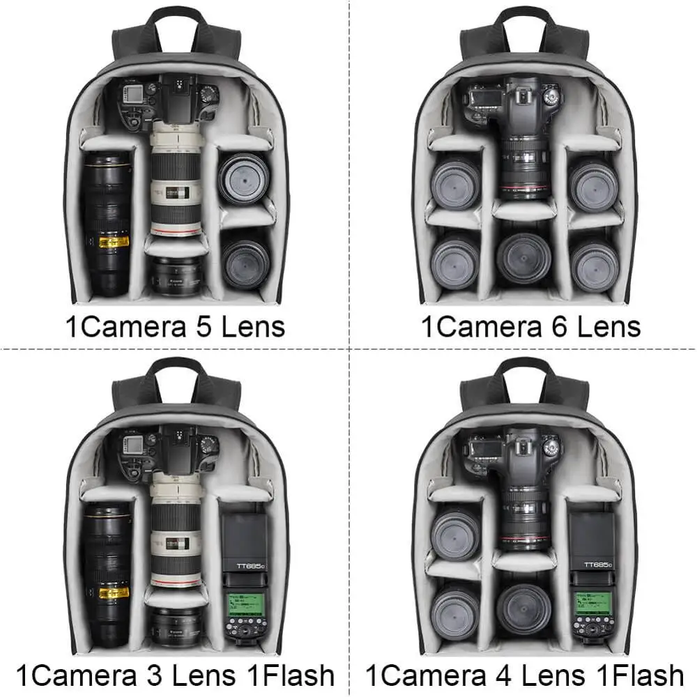 CADeN многофункциональная камера рюкзак видео цифровая DSLR сумка Водонепроницаемый Открытый камера фото сумка чехол для Nikon/Canon DSLR