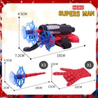 Фигурки героев Marvel, Человек-паук, игрушки, детские пластиковые перчатки для косплея, набор пусковых устройств, набор героев, веселые игрушки, детский подарок для мальчиков