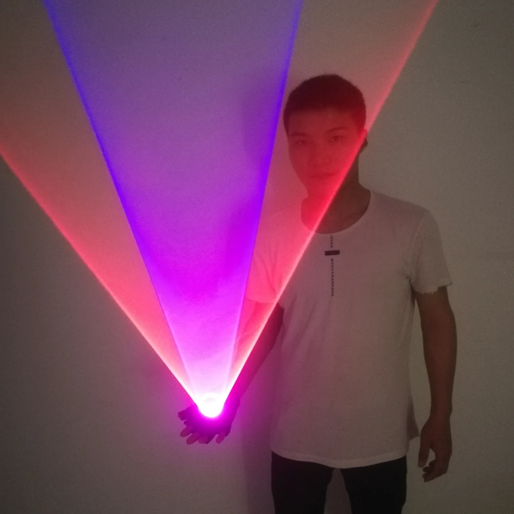 Синие зеленые красные лазерные перчатки для DJ танцевального клуба настоящий