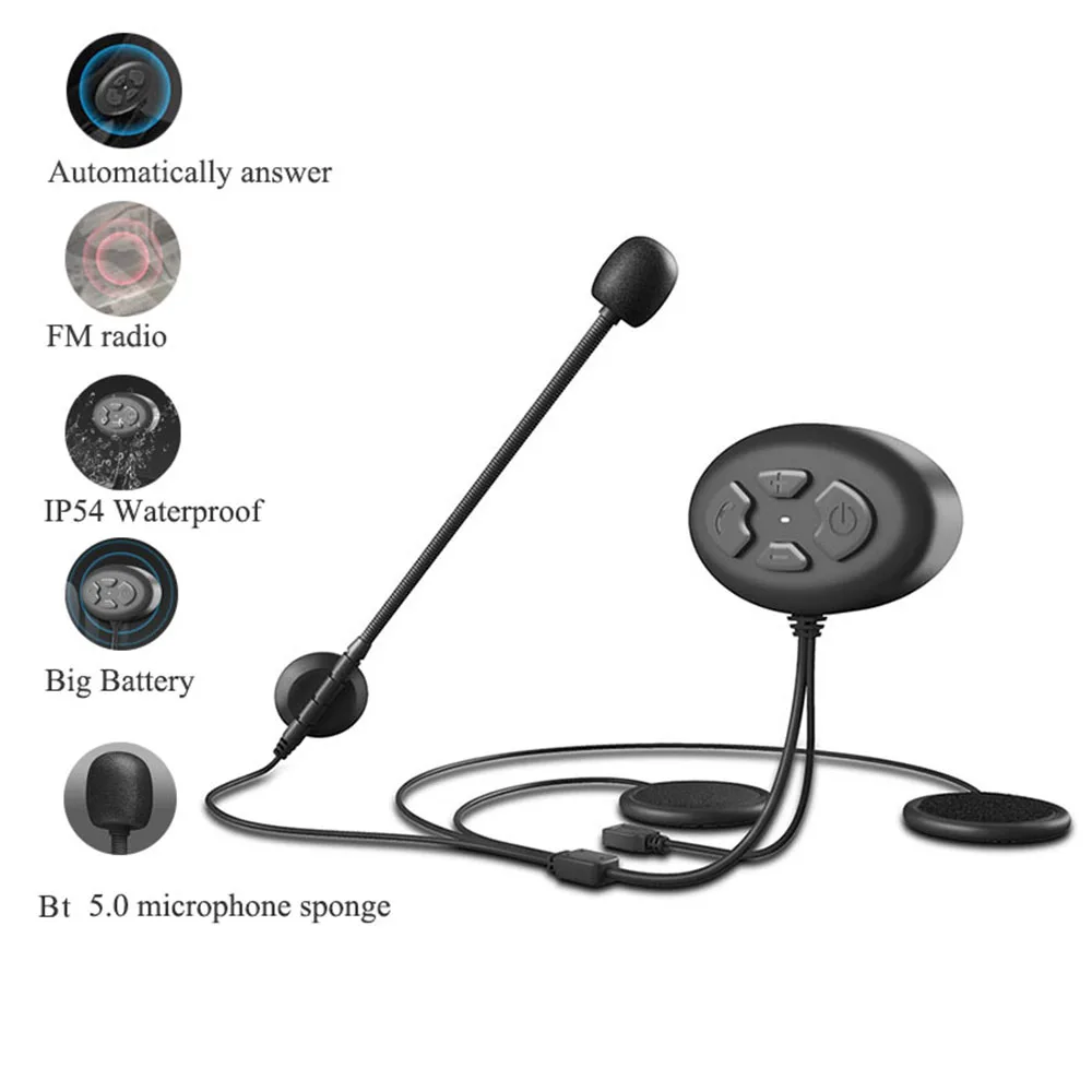 Bluetooth-гарнитура для мотоциклетного шлема с FM-радио IP54 | Автомобили и мотоциклы