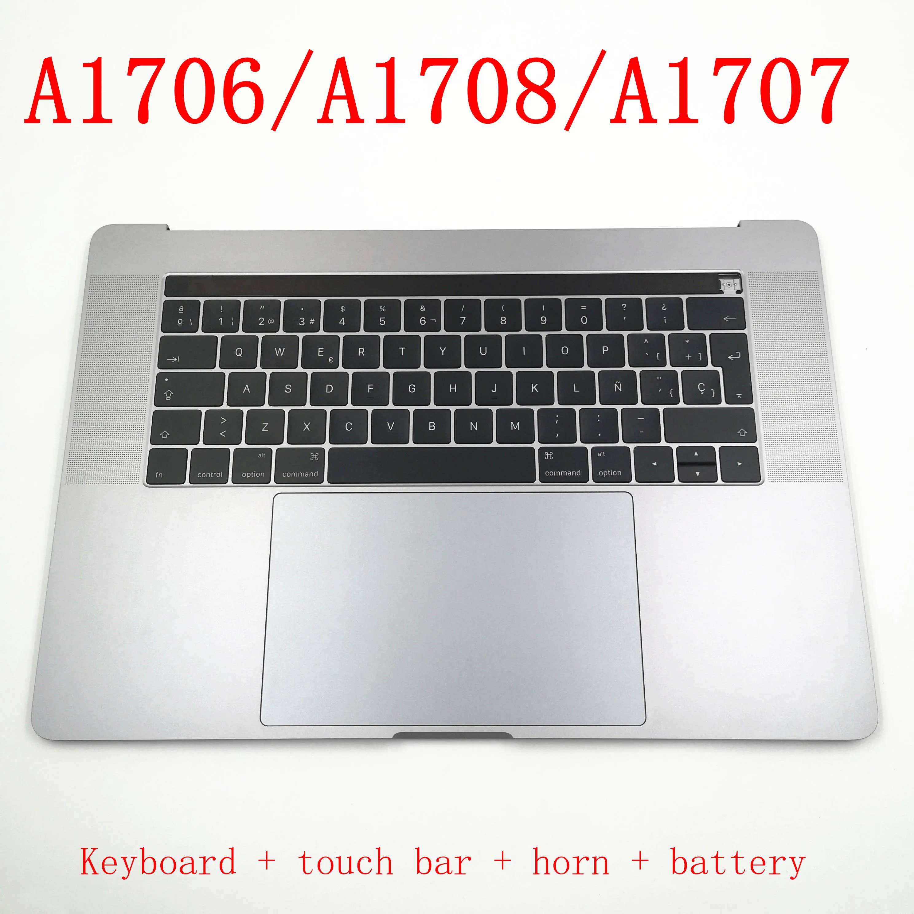 Для нового оригинального Macbook Pro серый серебристый A1707 A1706 Topcase в сборе с
