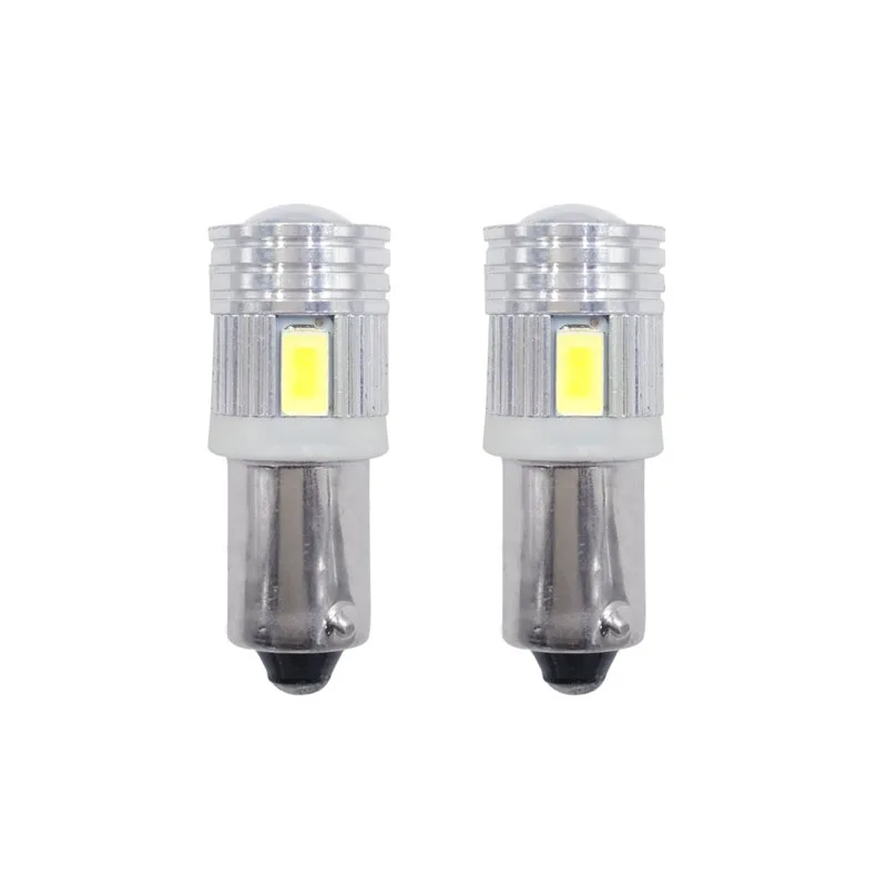 

2pcs Car Bulb Ba9s 5630 5730 6smd CANbus LED Car Decoding Side Lamp License Plate Lamp Clearance Light white DC12V