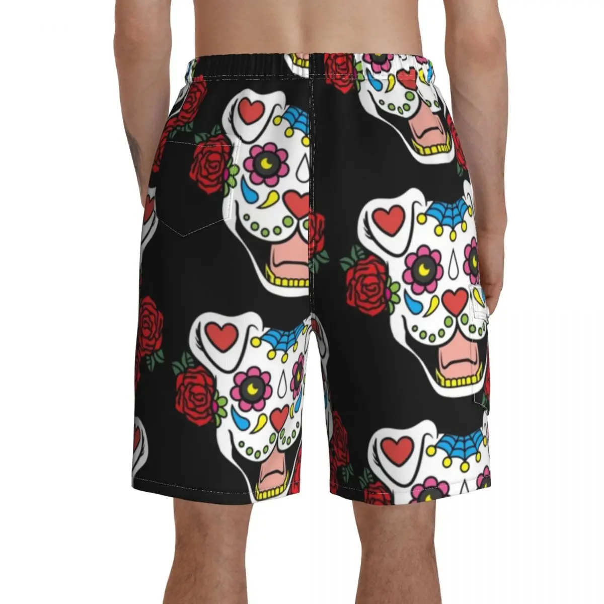 

La Catrina Board Shorts Polyester Swimming Trunks Beach Funny Men Swim Trunks