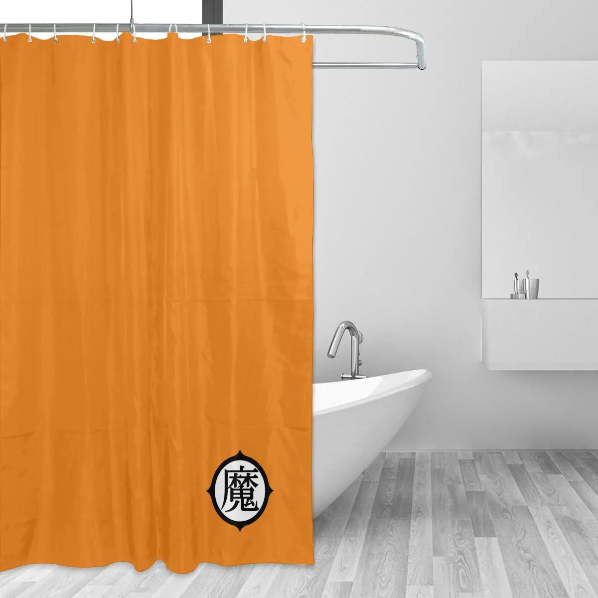 

Kanji Gohan Piccolo Bathing Bathroom Bath Curtain Japanese Anime Waterproof Polyester Fabric High Quality Show Curtains