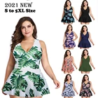 Женский раздельный купальник с чашками пуш-ап, черный однотонный купальник большого размера, пляжная одежда, 2021