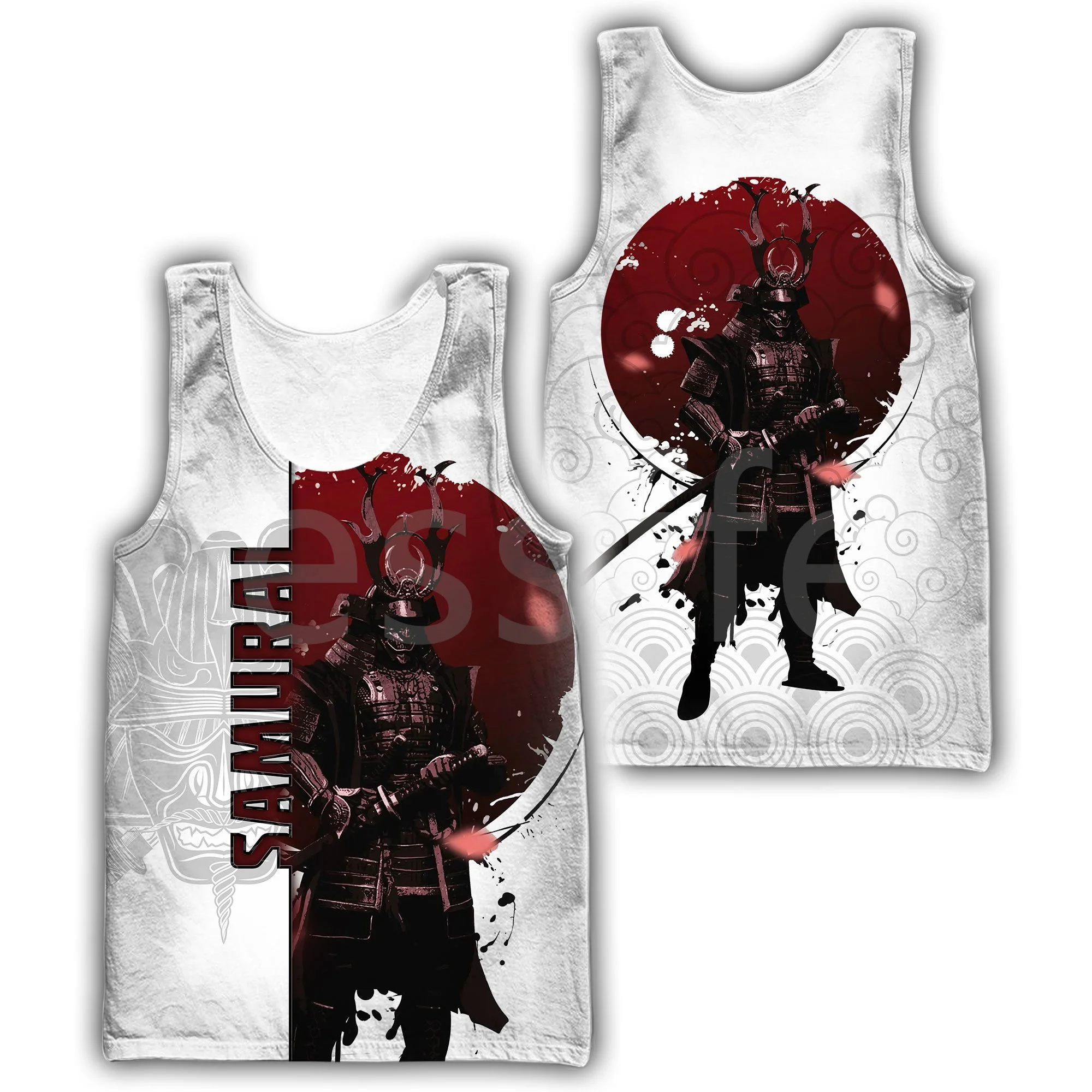 

Tessffel Japanese Samurai Skull Art Tattoo 3DPrint Men/Women Summer Funny Streetwear Harajuku Vest Casual Sleeveless TankTop A-2