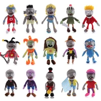 15pcslot plants vs zombies plush toys doll 30cm pvz flag sport clown basic zombie plush soft stuffed toys for children kid gift