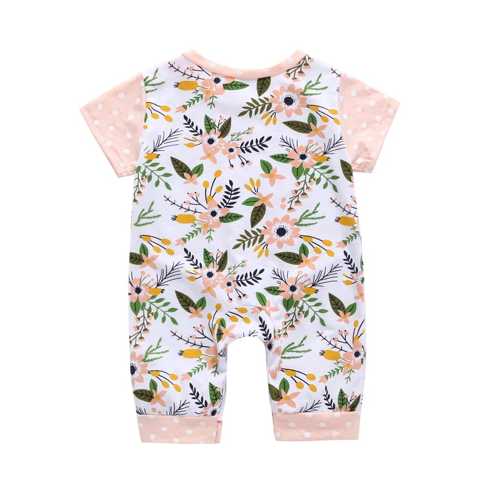 2019 летний хлопковый Новый комбинезон для новорожденных девочек детский с