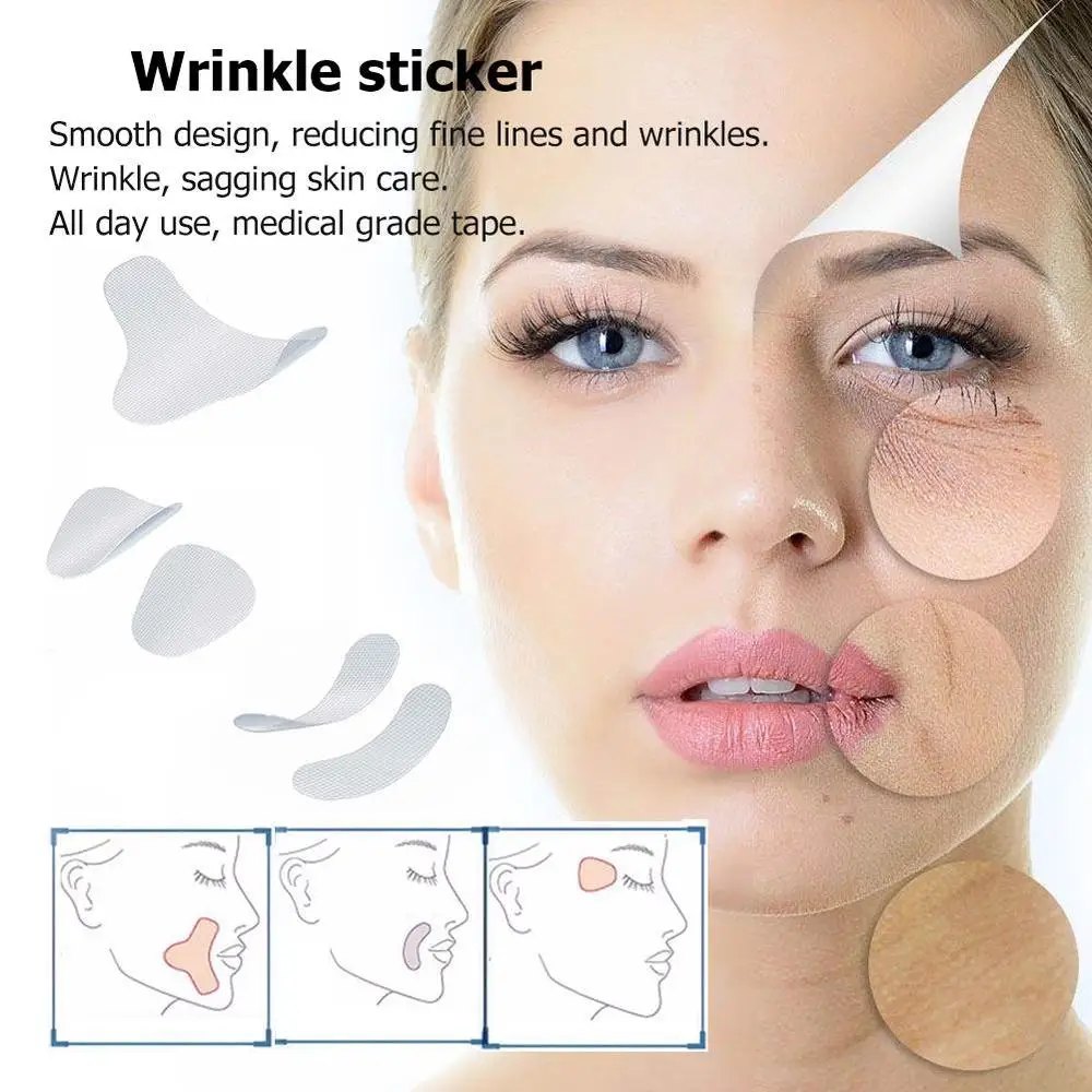 

27/24/12pcs Thin Face Stickers EVA Anti-Wrinkle Anti-aging Patches Forehead Lift Tapes Beauty Skin Lift Up Unisex Smooth design