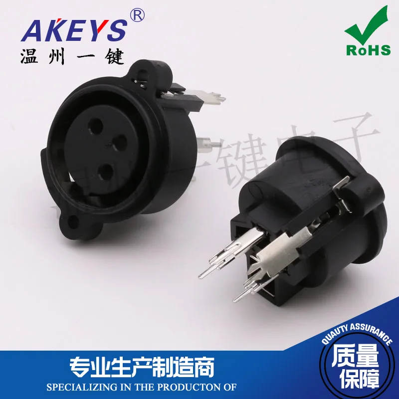 10 шт. CT3 22HFB сбалансированное Входное сиденье XLR трехъядерный USB Встроенный