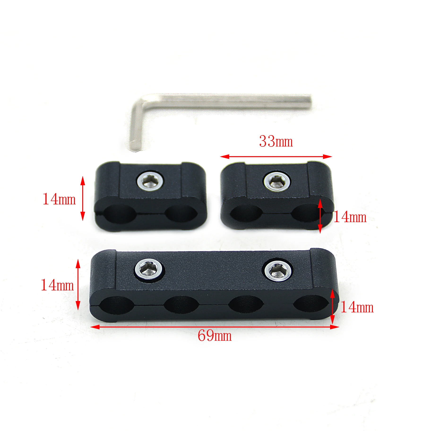 

Ignition Cable Clip Electrical Wire Clamp Separator Line Car Spark Plug Auto Decoration 3pcs For 8MM/9MM/10MM With Logo