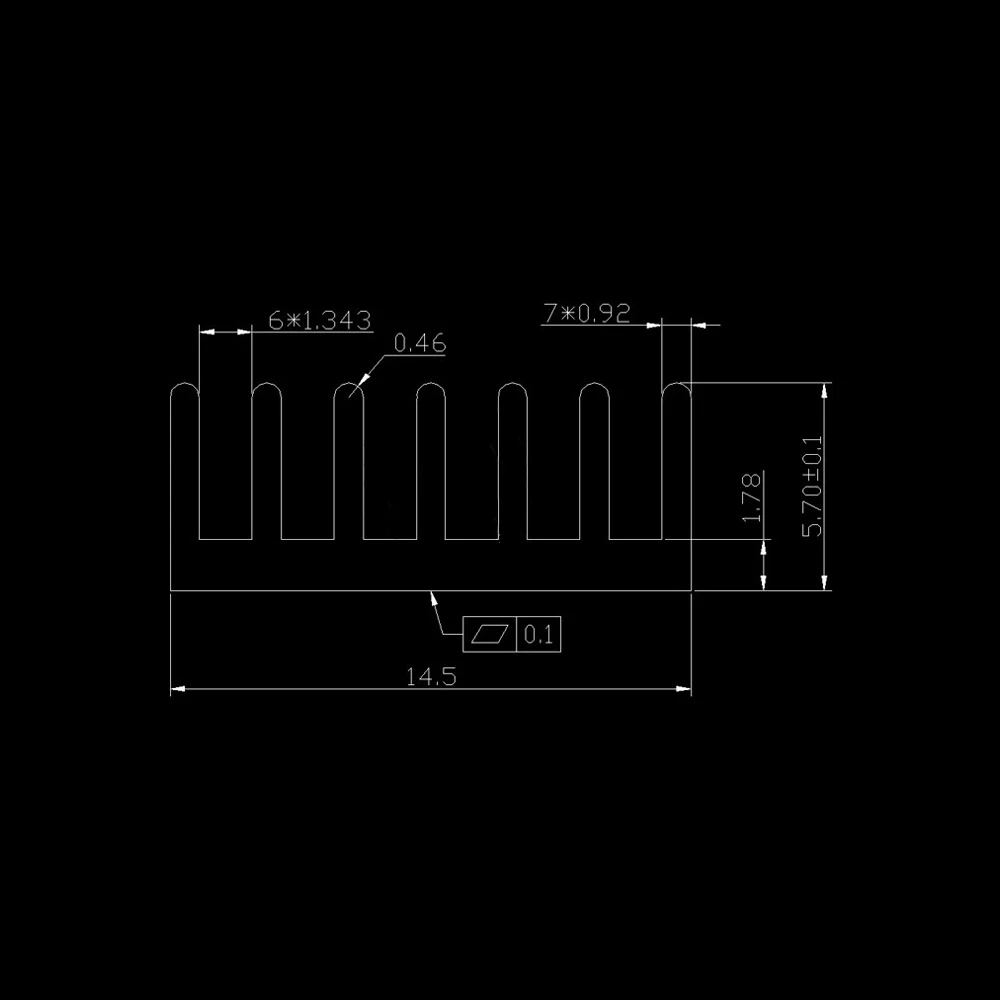20 штук серебро 20*14*6 мм Алюминий радиатор радиаторы штампованный охлаждающий