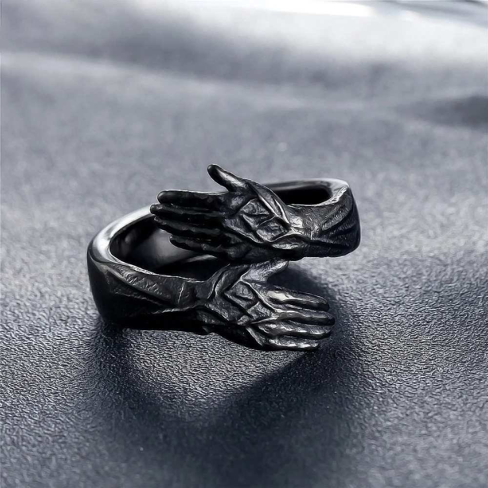 Новое Золотое черное богемное старинное серебро ручные кольца для мужчин женщин