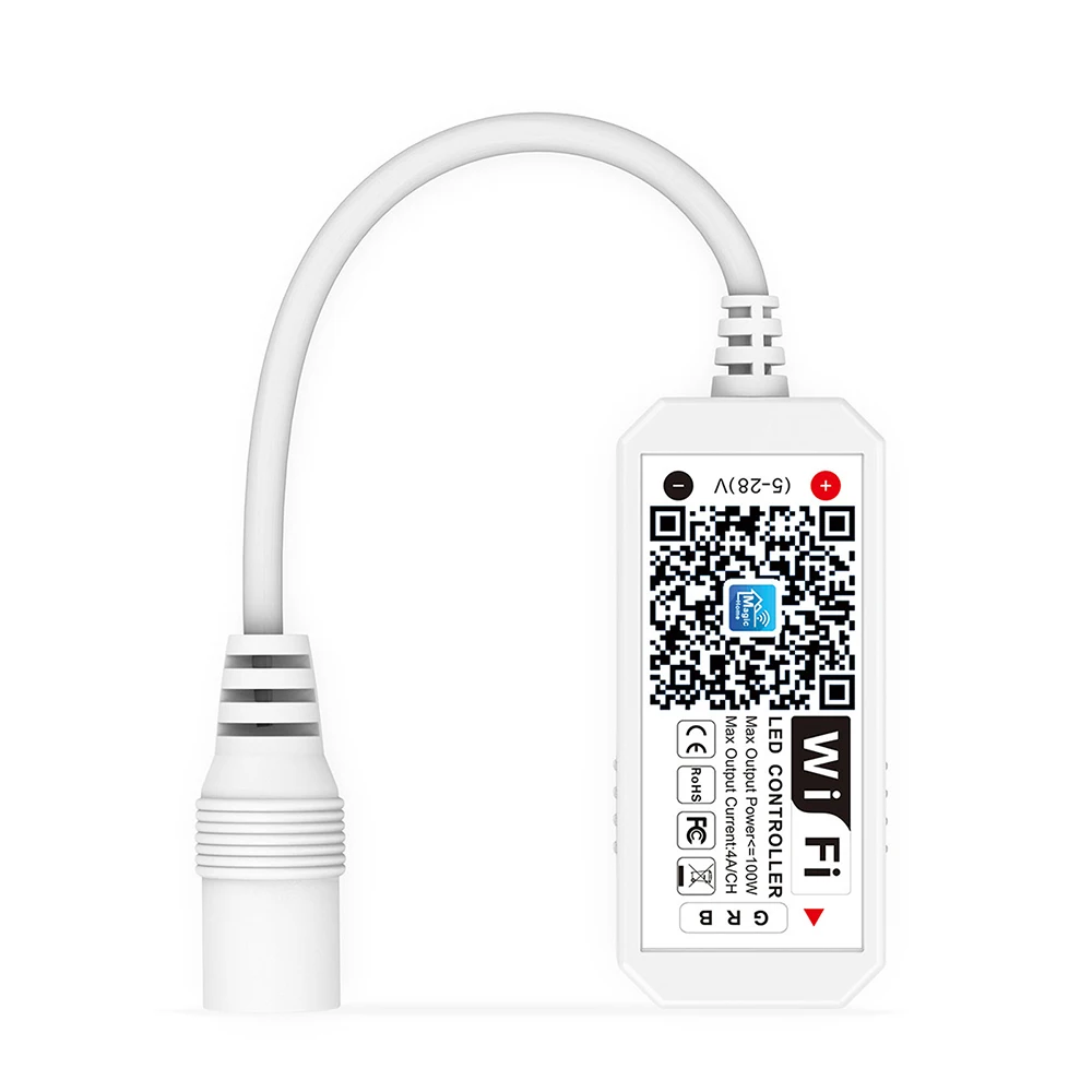 Мини RGB Wifi умный контроллер диммер выход 3 канала работает с телефоном 16 миллионов