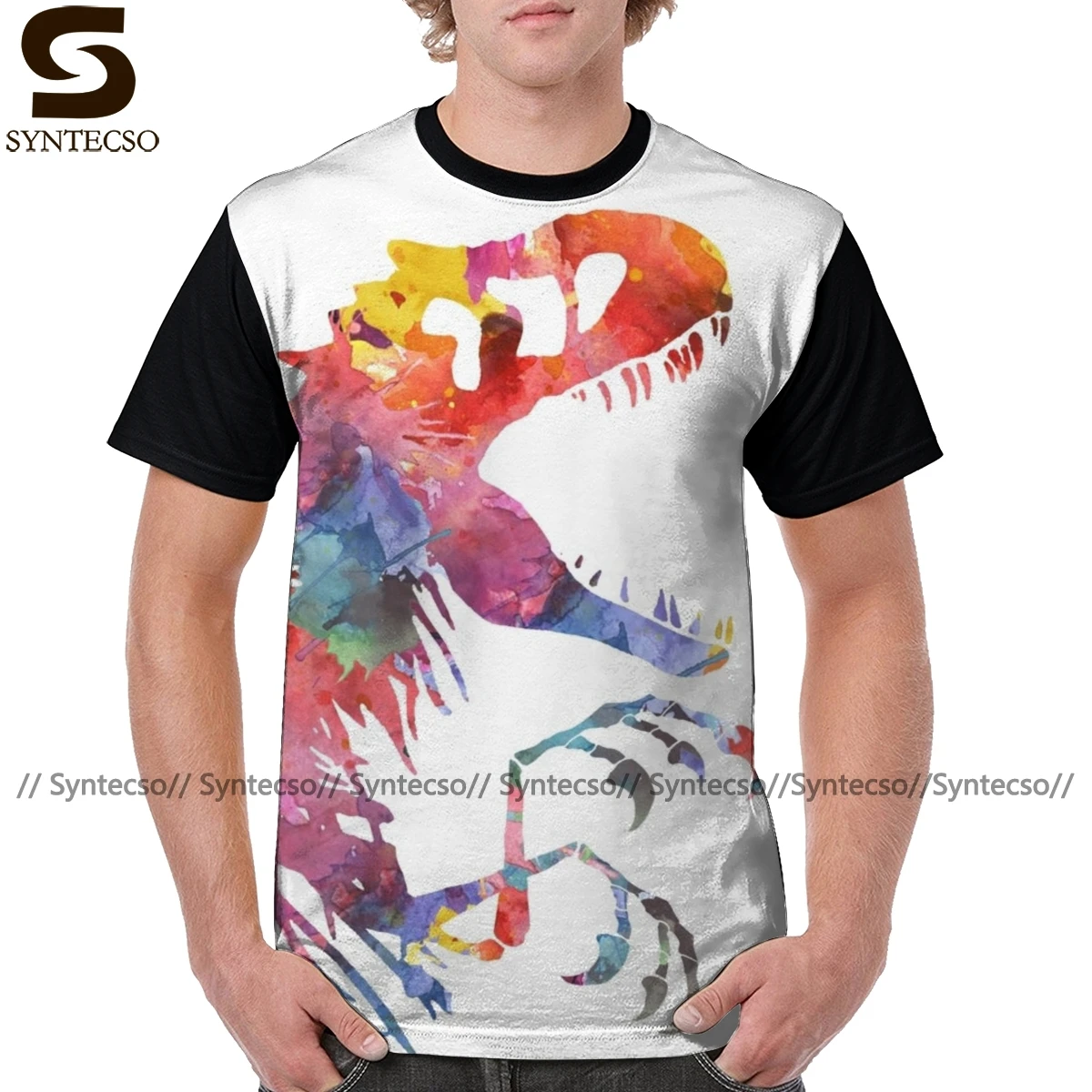 Футболка с принтом Мир Юрского периода забавная Повседневная рубашка коротким