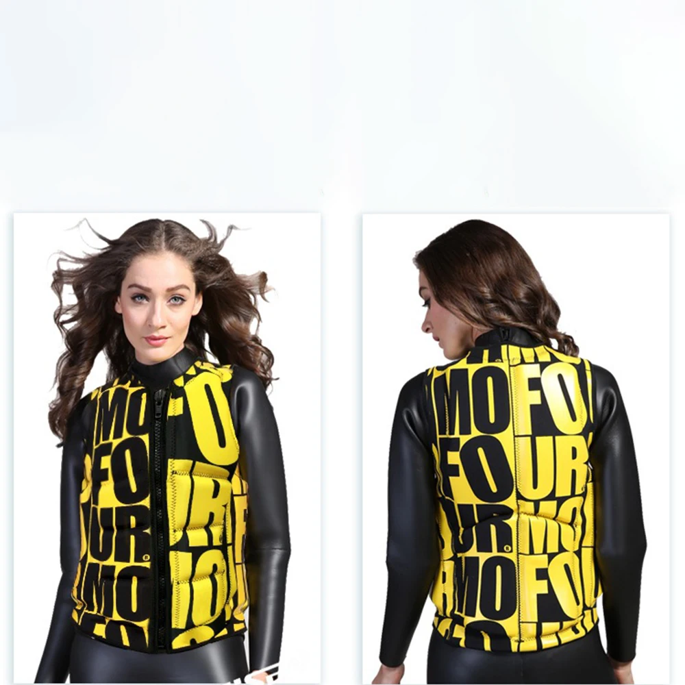 

45-80kg adult professional life jacket for surfing motorboat drifting swimming vest fashion printing life vest buoyancy vest