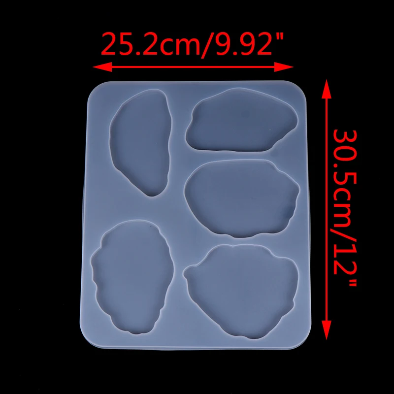 

DIY Coaster Decorative Reusable Ornaments Cup Tray Irregular Kitchen Silicone Mold Art Pendant Craft Jewelry Making Accessories