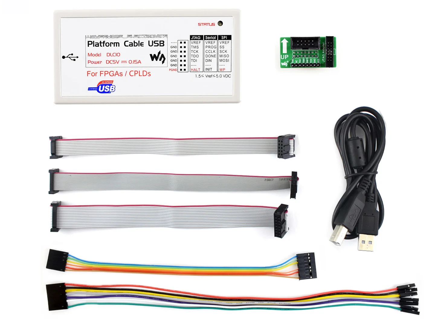 

Xilinx Platform Cable USB FPGA/CPLD JTAG DLC9G In-circuit Configuration and Pogramming XILINX Programmer & Debugger