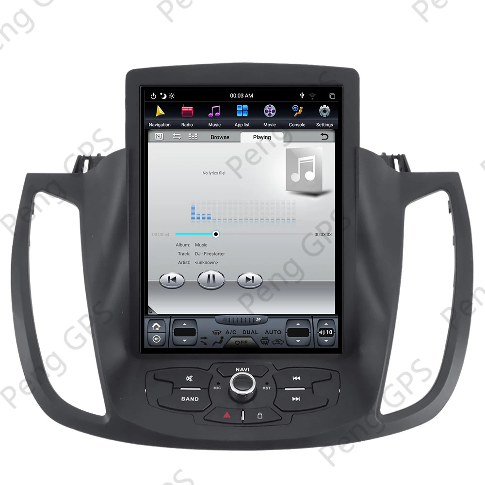 Online 10,4 Zoll 1Din Radio GPS Navigation Für Ford Kuga 2013-2017 Tesla Stil Auto DVD Player Android Radio Multimedia Auto Stereo