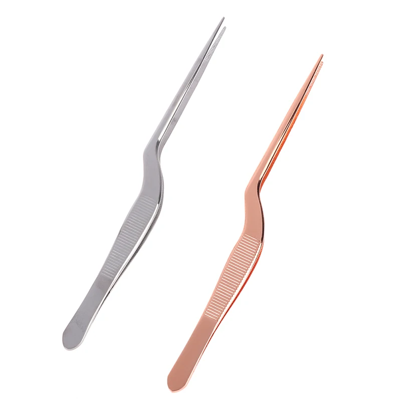 

1PCS Curved Tweezer Ear Nose Clip Tweezers Atraumatic Forceps Angled Clamp Stainless Steel Tool Eyelash Remover Cleaner
