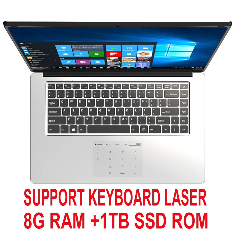 15 6 дюймовый игровой ноутбук с 8 Гб ОЗУ DDR4 1 ТБ 512G 256G 128G SSD rom Ноутбук компьютер Win10 Intel