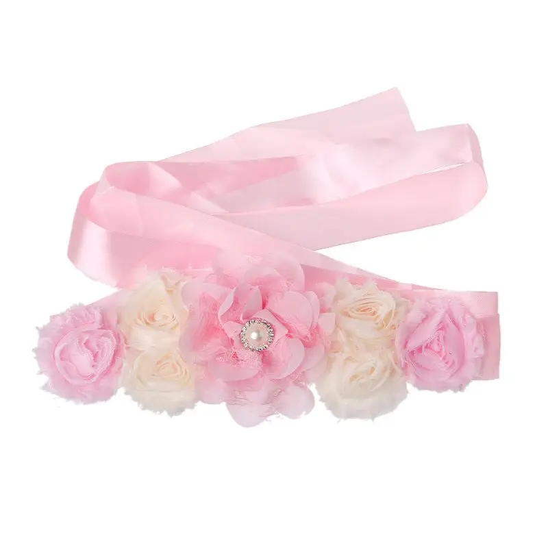 Пояс для фотосъемки беременных с цветочным рисунком|Пояса живота и поддержка| |