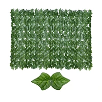 13m uv protection simulation leaf fence net artificial ivy screening rolls green leaf privacy fence for outdoor garden