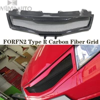 for honda 07 11 civic fn2 typ r carbon fiber front grid mesh water tank network