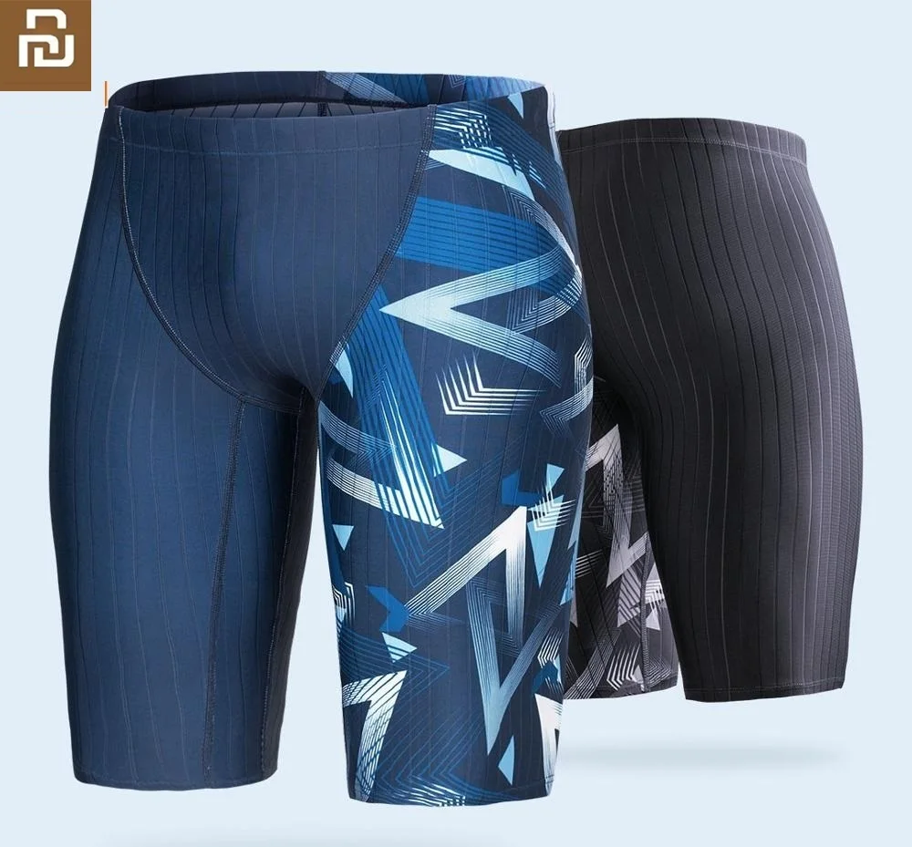 Мужские плавки Youpin с геометрическим принтом пятиконечные защитой от хлора UPF50 +