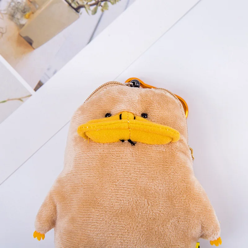 

14cm Japanese Wombat Family Plush Purse Toys Kawaii Koala Platypus Animal Coin Card Wallet Soft Stretchable Plush Pendant Gifts