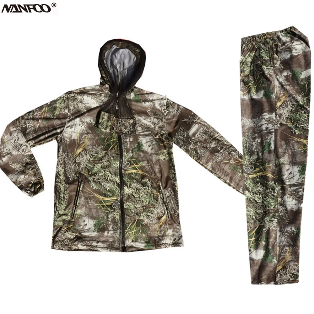 Демисезонный бионический камуфляж анти накидка от комаров и солнца рыбалки