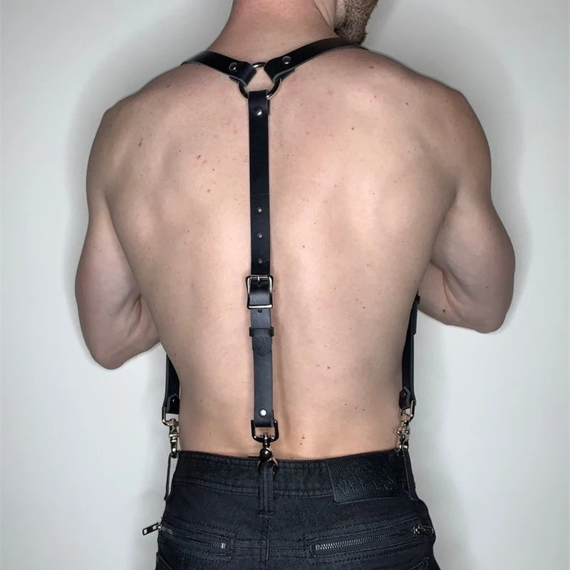 Мужской кожаный ремень для БДСМ-фетиша БДСМ | Тематическая одежда и униформа