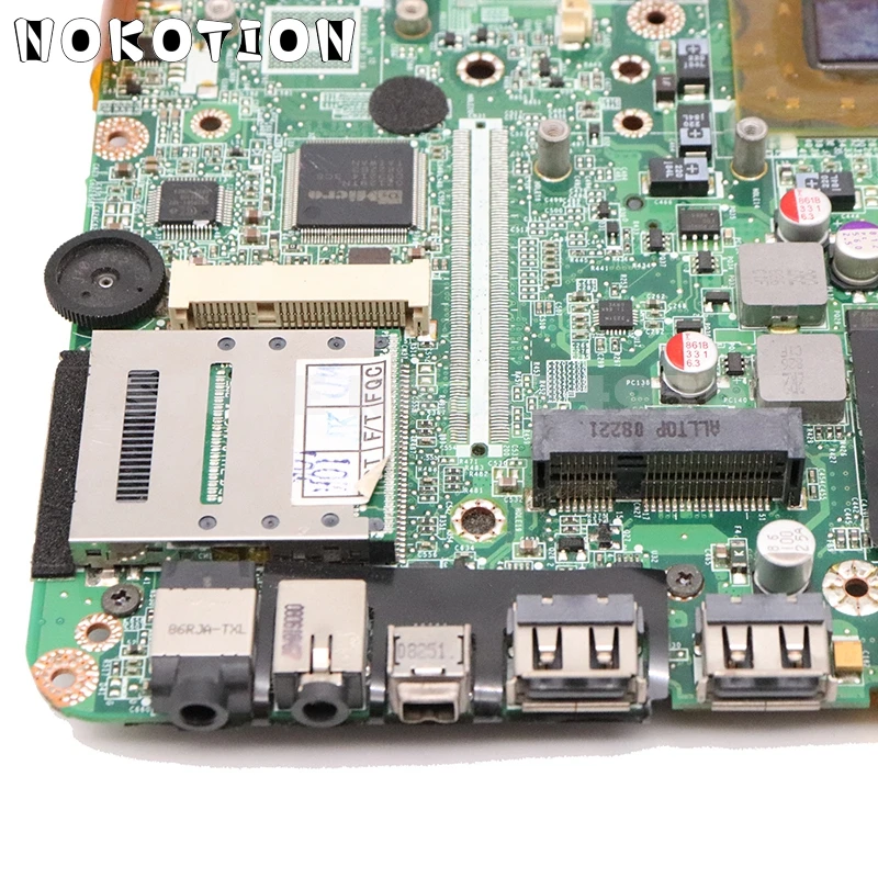 NOKOTION для ноутбука TOSHIBA Satellite M300 M305 материнская плата A000027030 DA0TE1MB8F0 GL960 DDR2 без