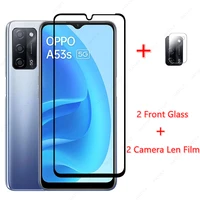 2pcs for oppo a53s 5g glass for oppo a53s 5g tempered glass film screen protector hd camera len film for oppo a53s 4g