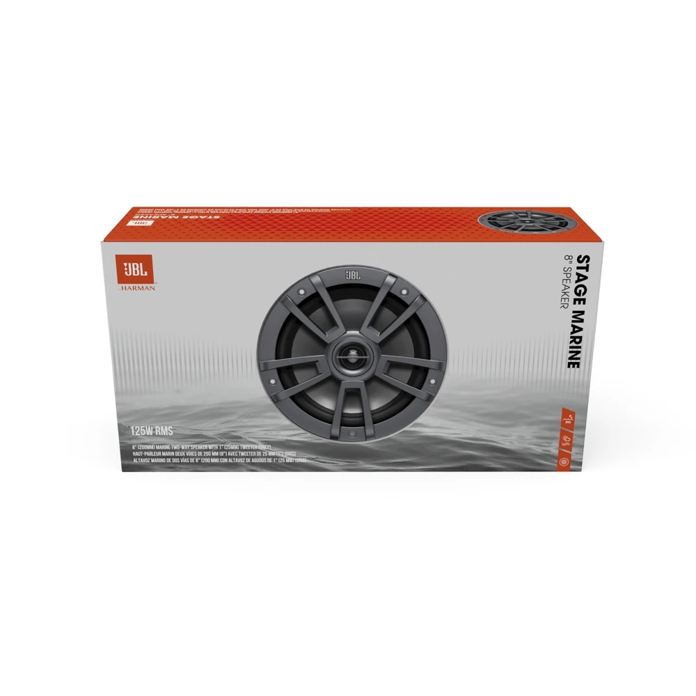 Морская двухполосная коаксиальная акустика JBL STAGE MARINE 8GRY серый |