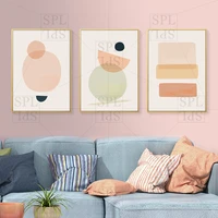 gentle colors abstract canvas painting irregular graphic wall artist home decoration wall picture living room decoration prints