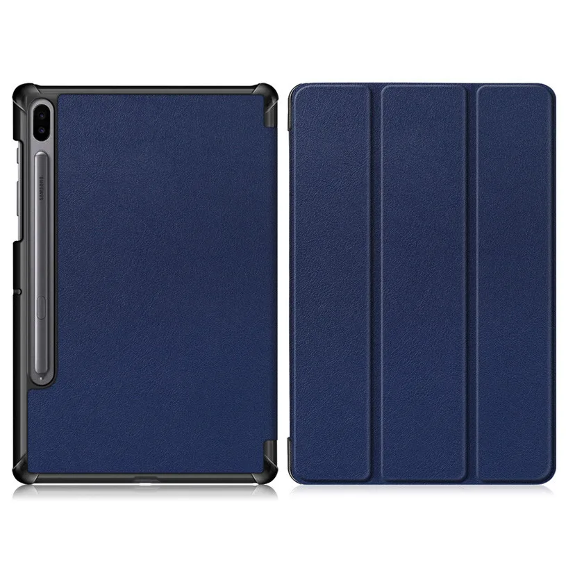 Dark Blue Ультратонкий чехол для Samsung Galaxy Tab S6 10,5 SM-T860 SM-T865 10," планшет смарт-подставка чехол для Galaxy Tab S6 10,5 чехол - Цвет: Dark Blue