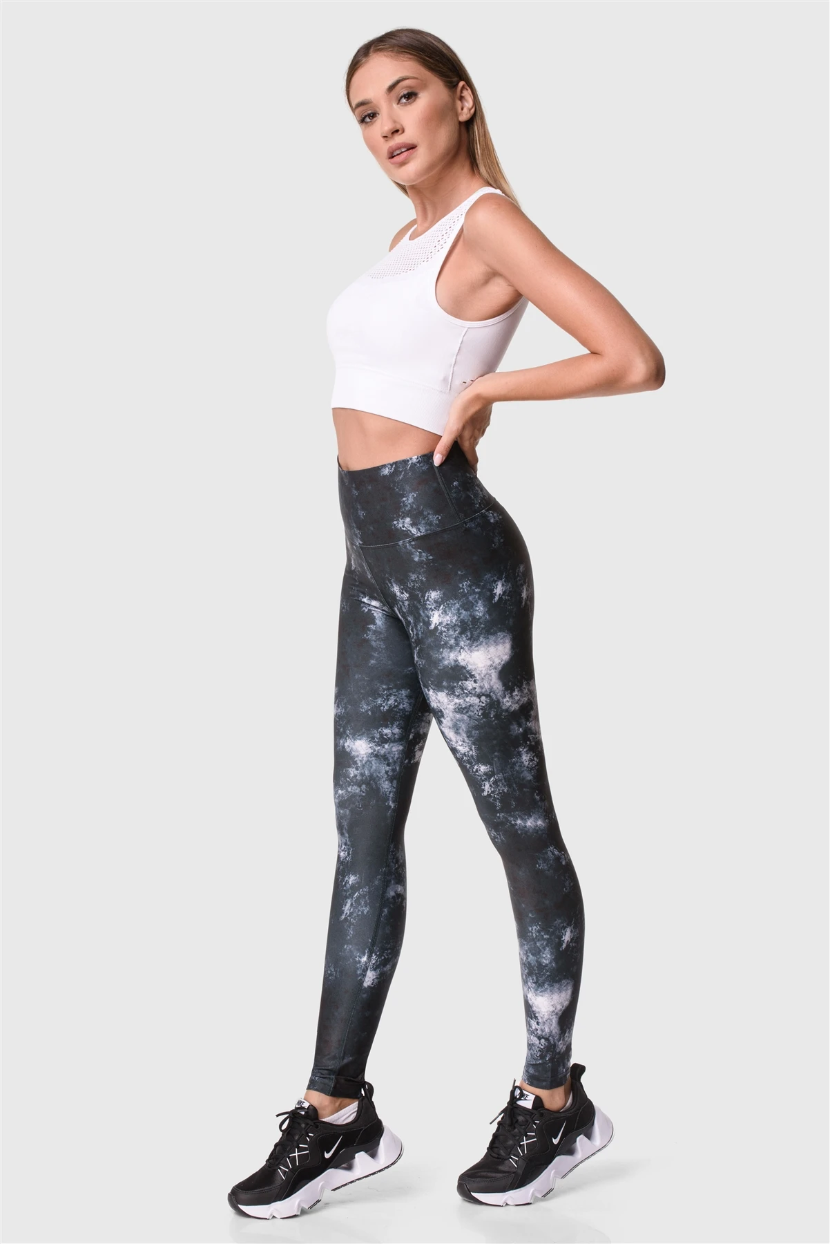 Superstacy Digital High Waist Patterned Fitness Leggings