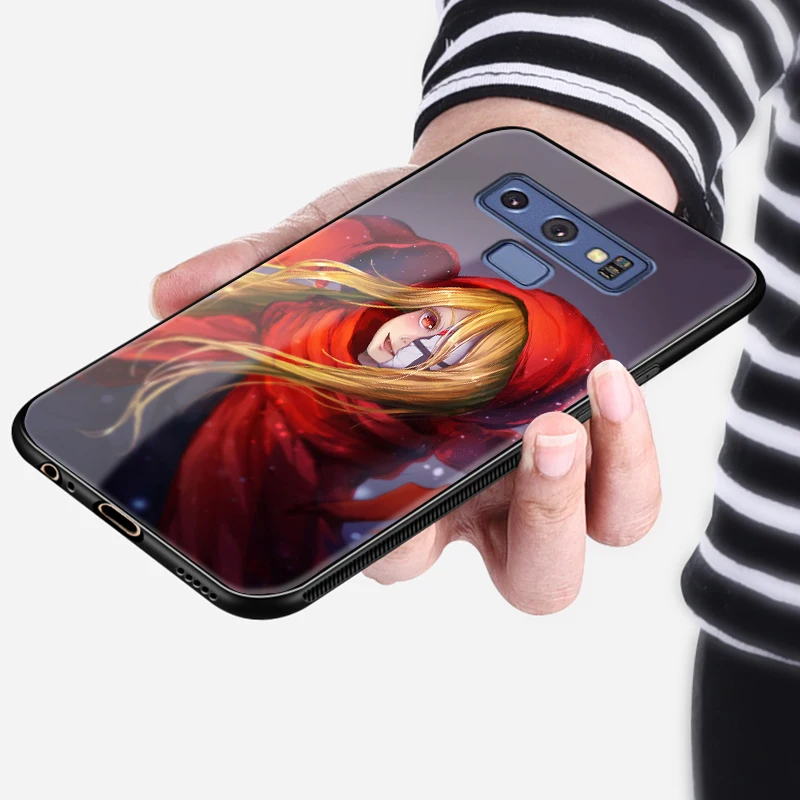 Evileye Overlord аниме закаленное стекло Мягкий силиконовый чехол для телефона Samsung Galaxy