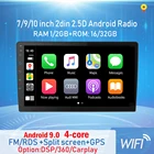 Автомагнитола 2 Din на Android 9,0, мультимедийный видеоплеер, Универсальная автомобильная стереосистема с GPS-картой для Volkswagen, Nissan, Hyundai, Kia, toyota