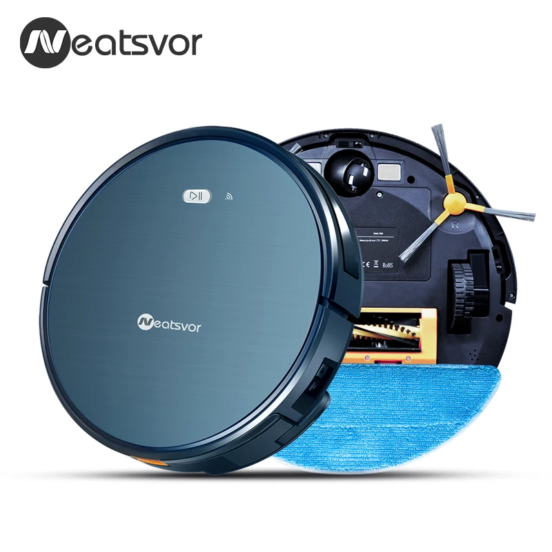 NEATSVOR X500 робот-пылесос 1800PA мощный всасывающий 3 в 1 домашний сухой влажный уборочный робот-пылесос с автоматической зарядкой