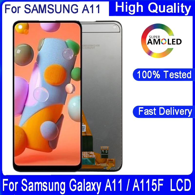 Оригинальный 6 4 ''для SAMSUNG Galaxy A11 ЖК с сенсорным экраном для A115F A115F/DS дисплей